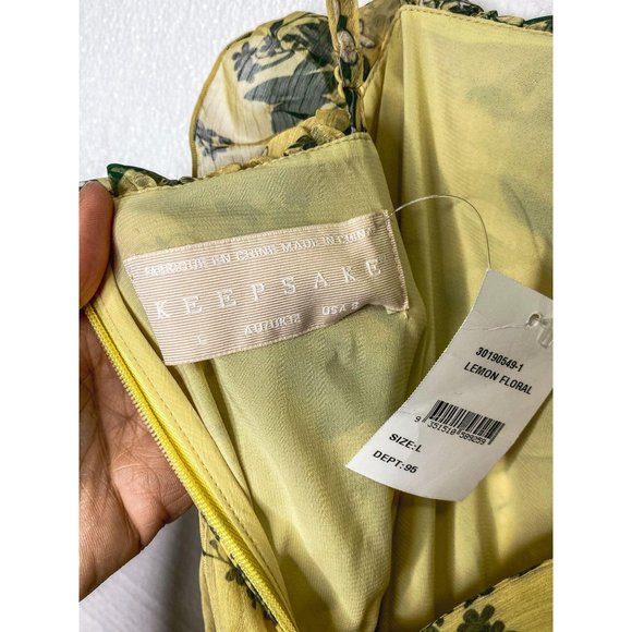 NWT Keepsake Women's Luscious Floral Ruffed Dress - Picture 12 of 14